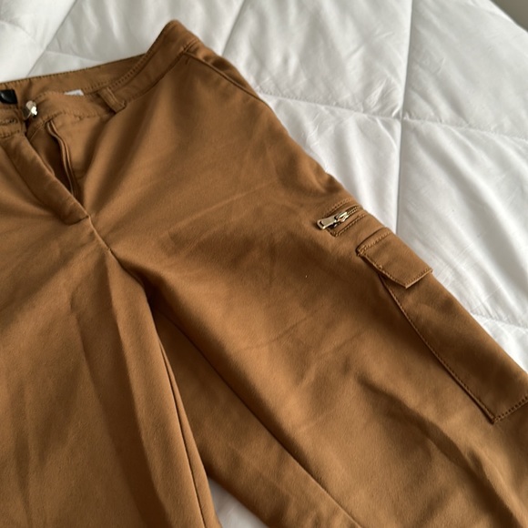 Mustard colour trousers with side pockets medium rise - Picture 2 of 2
